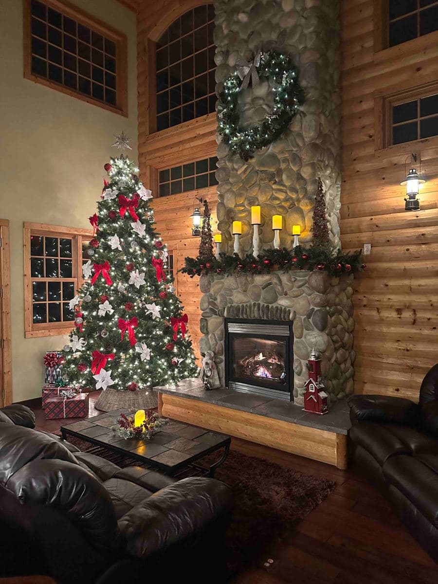 Come enjoy the 16 foot giant Christmas tree with the entire family in front of the cozy fi