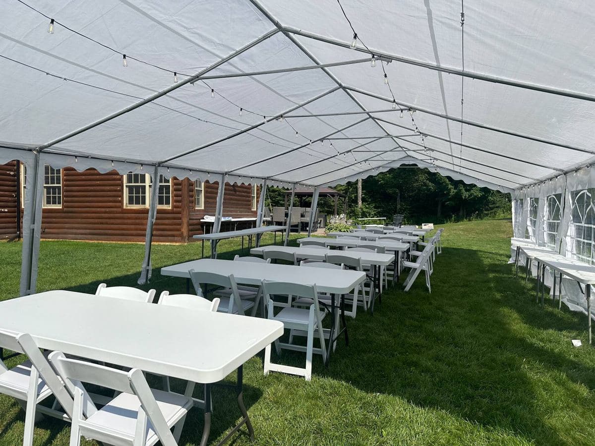 20x 40 outdoor tent perfect for any occasion! We host everything from micro weddings, groo