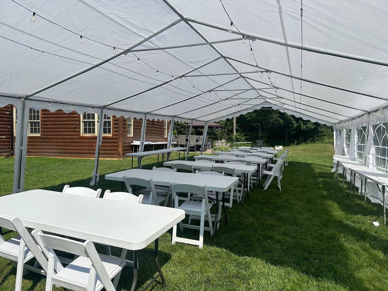 The 20x40 event tent, dressed